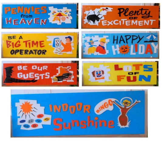 Amazing 1950s Holiday Camp Signs