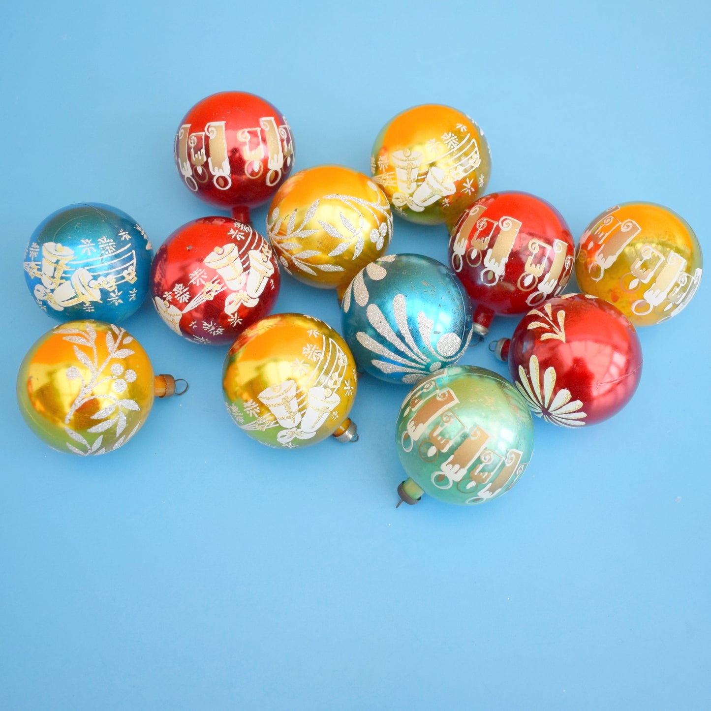 Vintage 1960s Plastic Christmas Decs - Medium