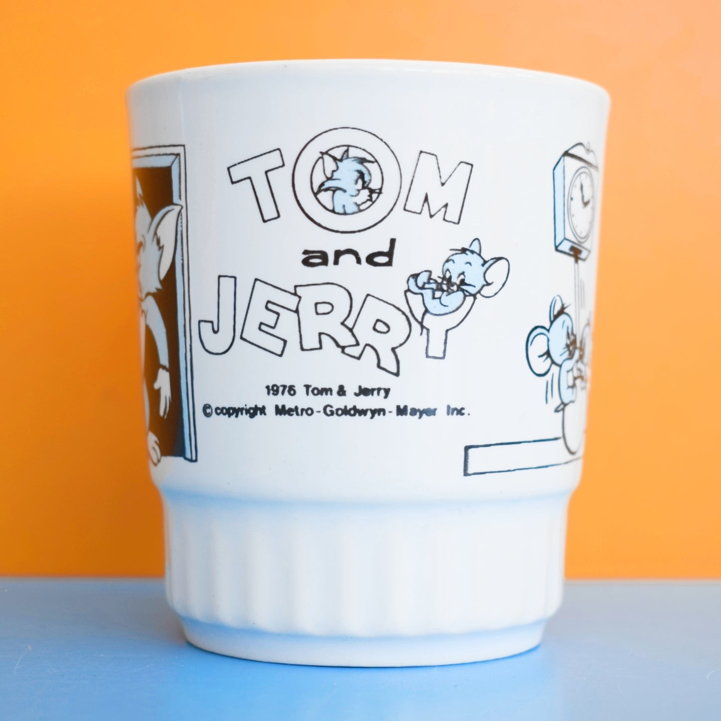 Vintage 1980s Kids Ceramic Mug With Easter Egg - Great Gift - Tom & Jerry by Vintage