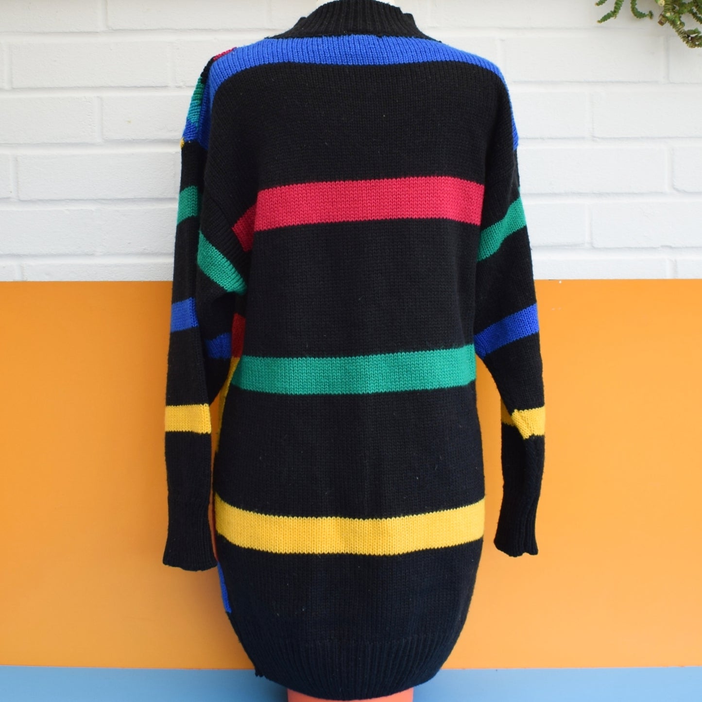 Vintage 1980s Jumper Dress - Size 14