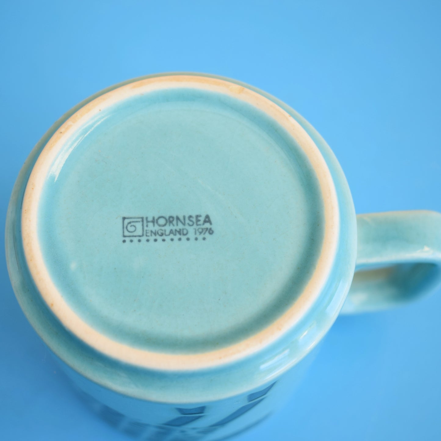 Vintage 1970s Hornsea Zodiac Mug - Aeries - John Clappison - Blue