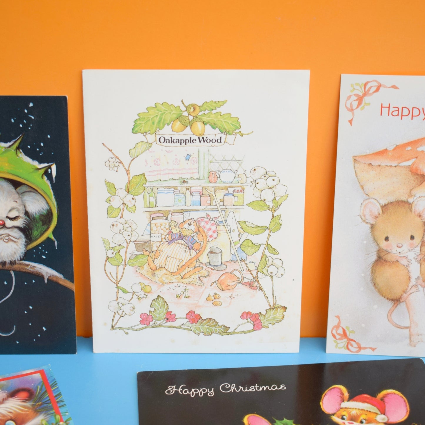 Vintage 1980s Used Christmas Greeting Cards - Mixed - Great To Frame/ Craft by Pineapple Retro