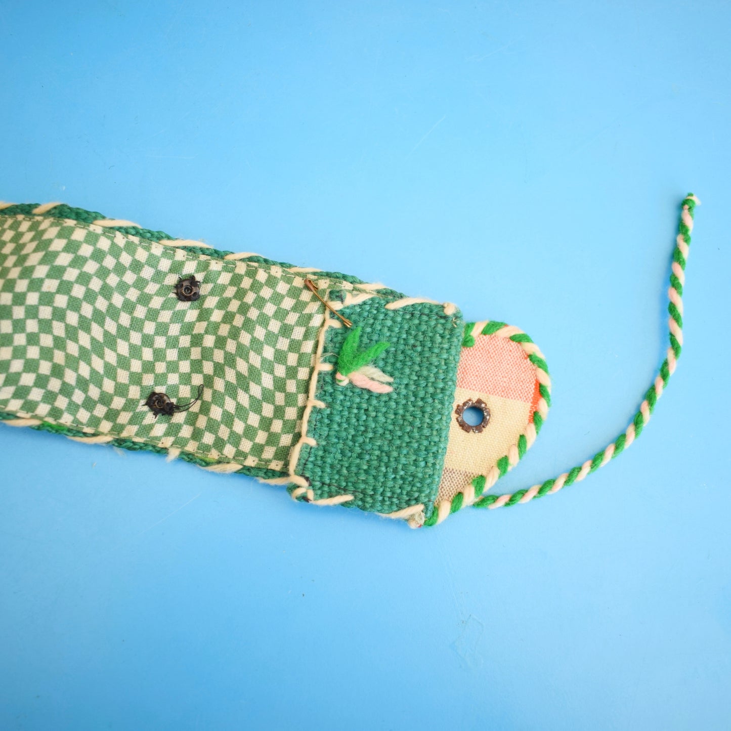Vintage 1950s Hessian/ Felt Belt - Toadstools, Flowers & Butterflies