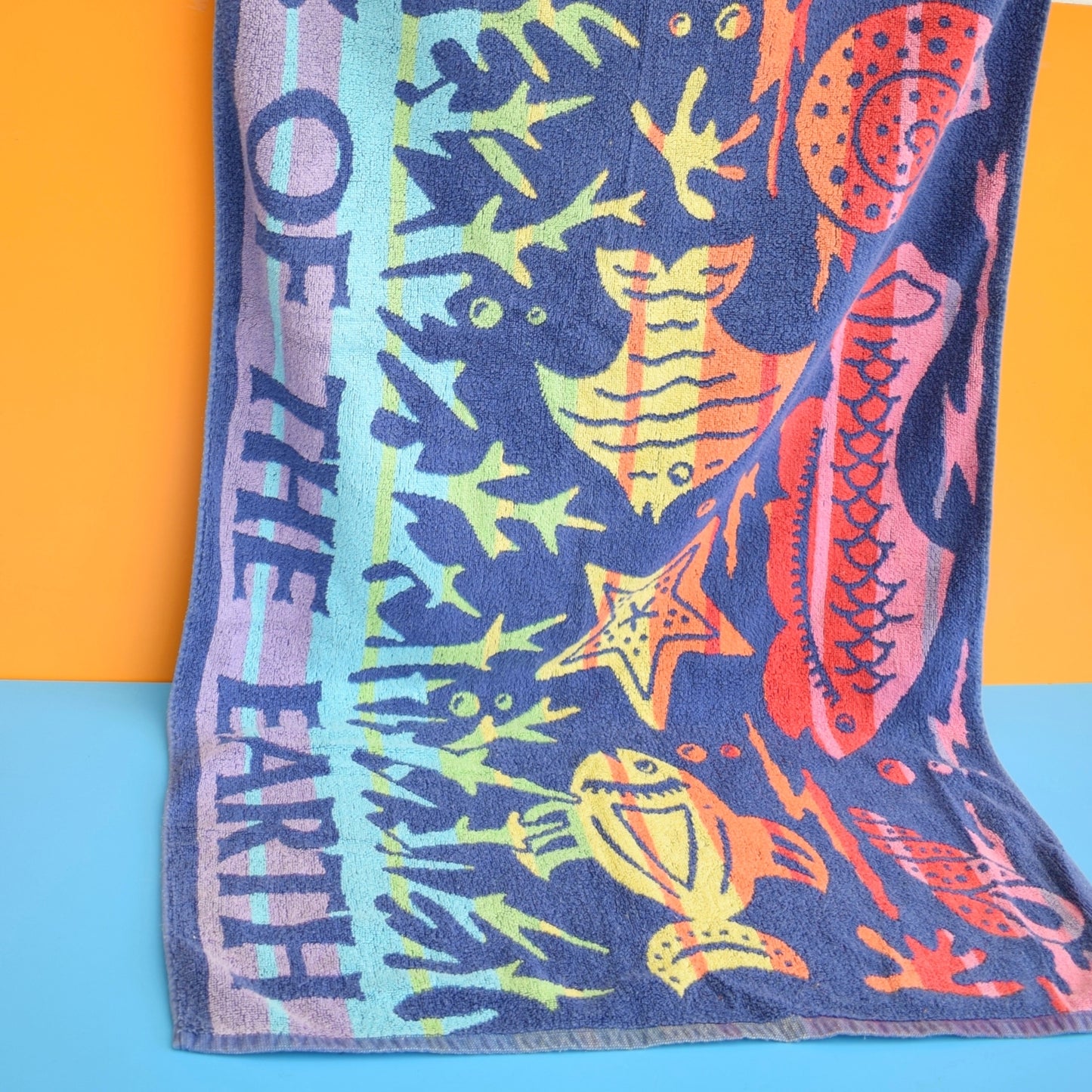 Vintage 1980s Beach Towel - Friends Of The Earth