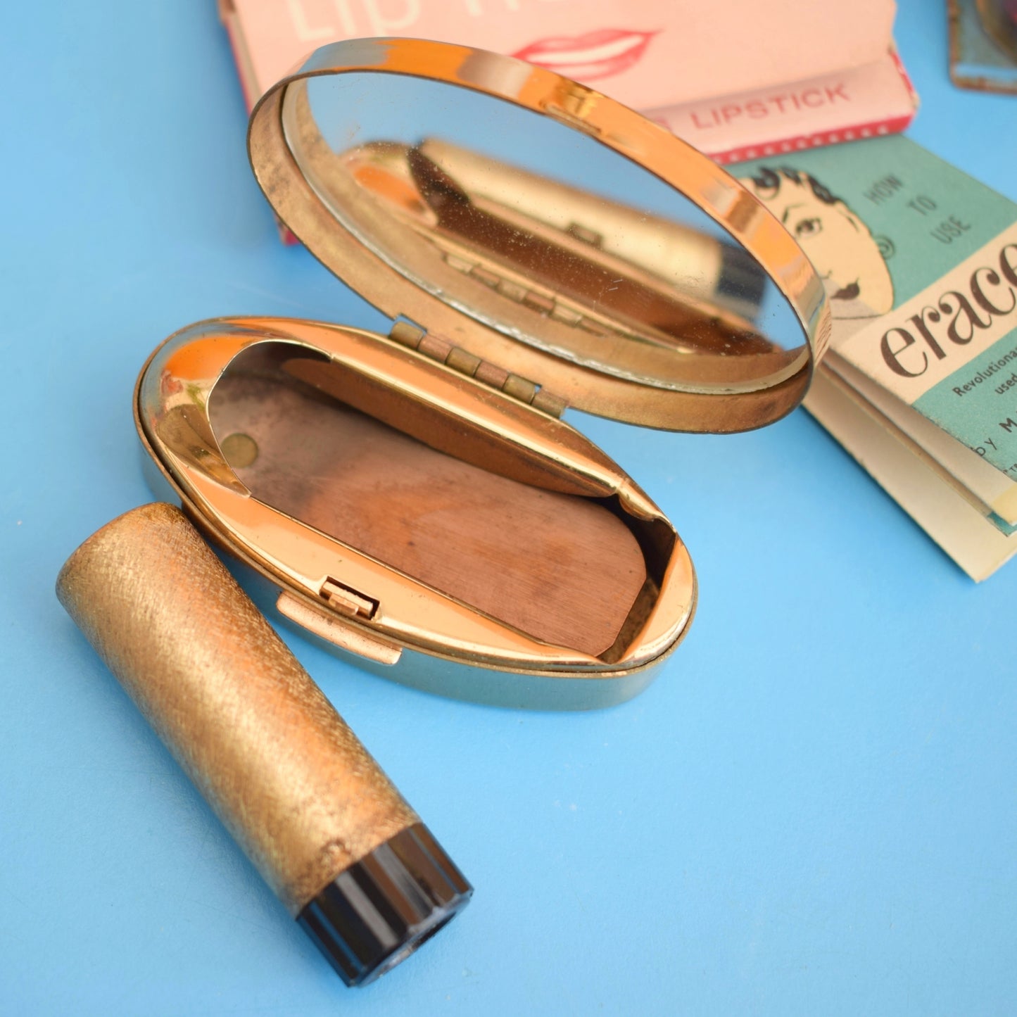 Vintage 1950s Lipsticks , Refills & Make Up