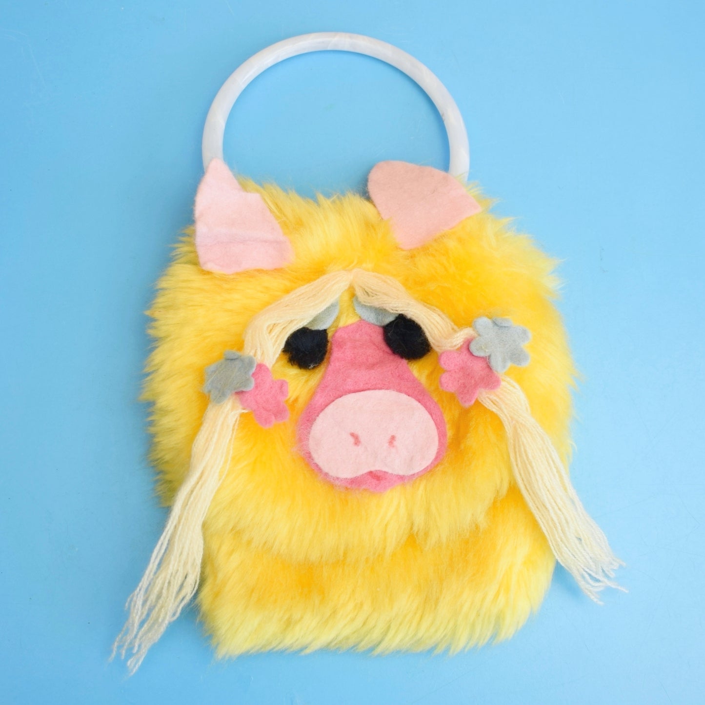 Vintage 1980s Fluffy Cow Kids Bag