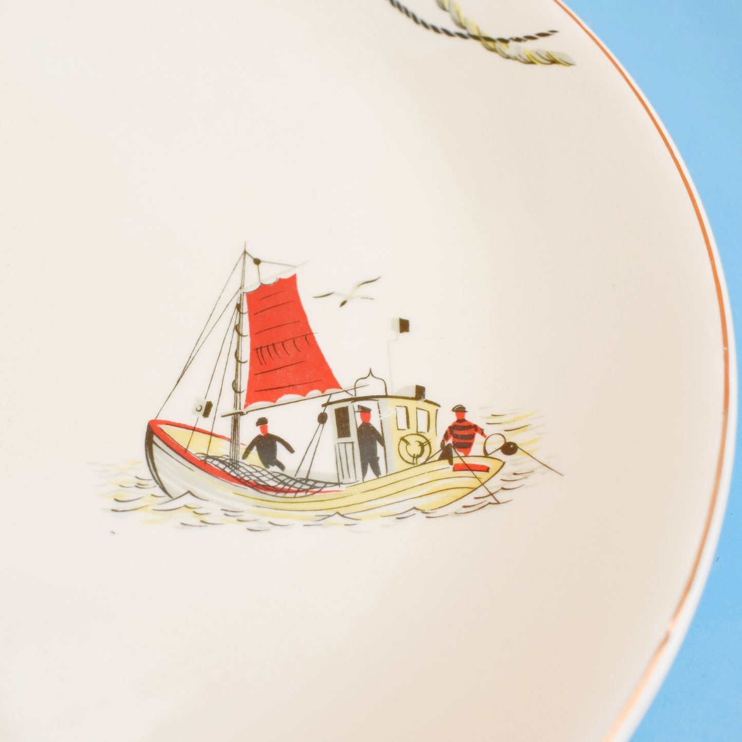 Vintage 1950s Kitsch Alfred Meakin Dinner Plates - St Ives by Vintage