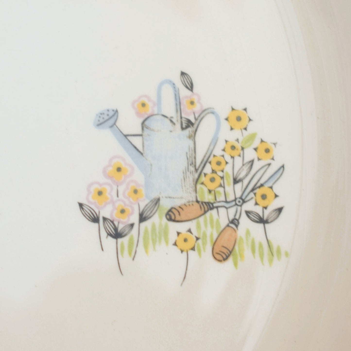 Vintage 1950s Beswick Green Fingers Pattern Soup Bowls x2 - Kitsch by Vintage