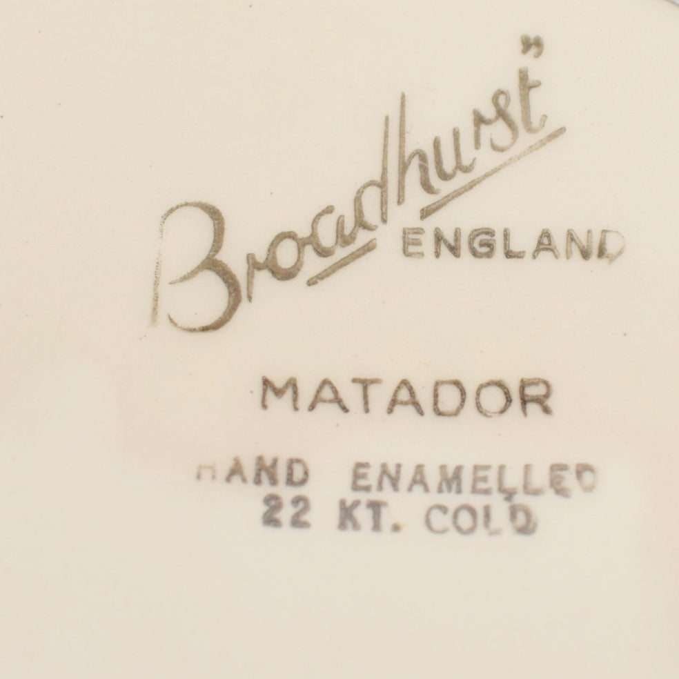 Vintage 1950s Kitsch Broadhurst Matador China Plates x2