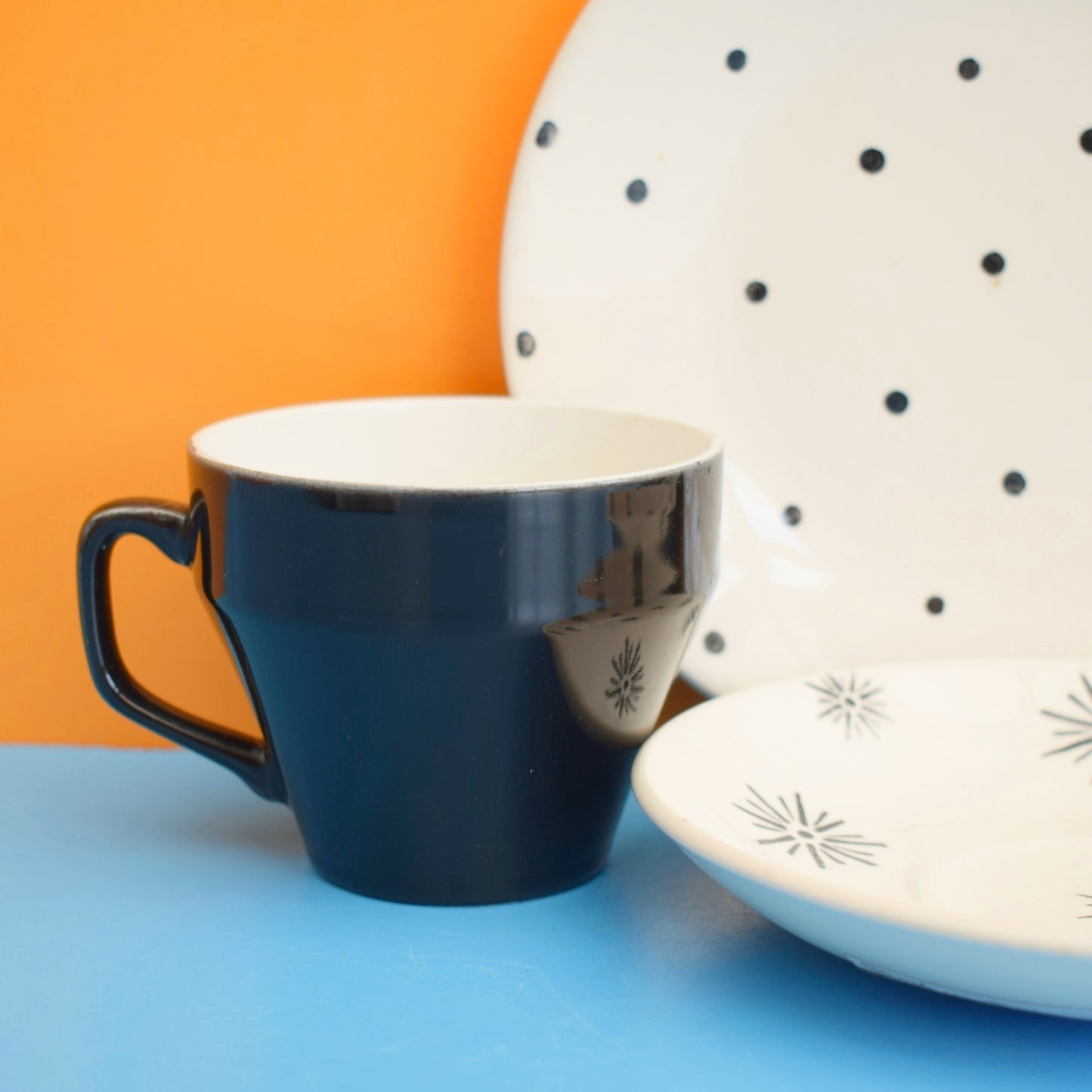 Vintage 1950s Mix & Match Trios - Monochrome x2 by Vintage