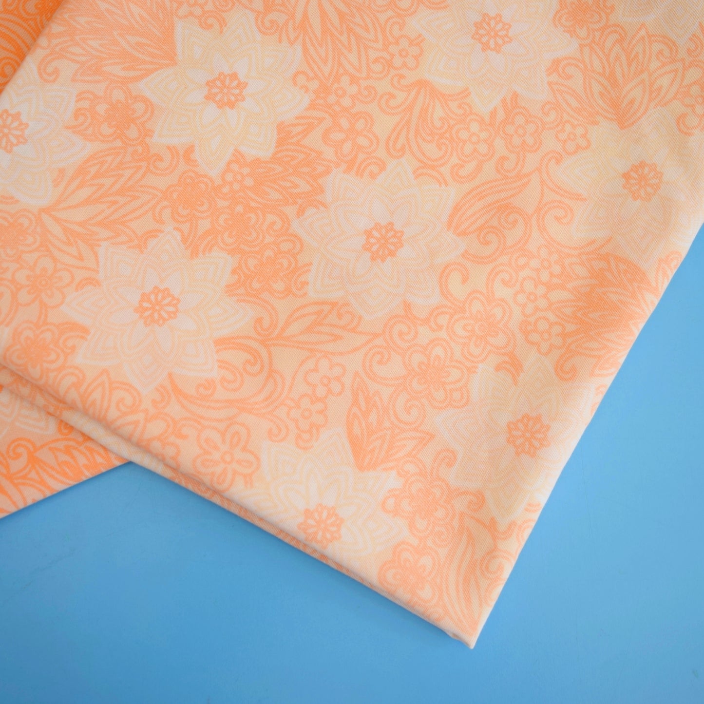 Vintage 1960s Pillowcases - Flower Power - Electric Peach / Pink by Vintage
