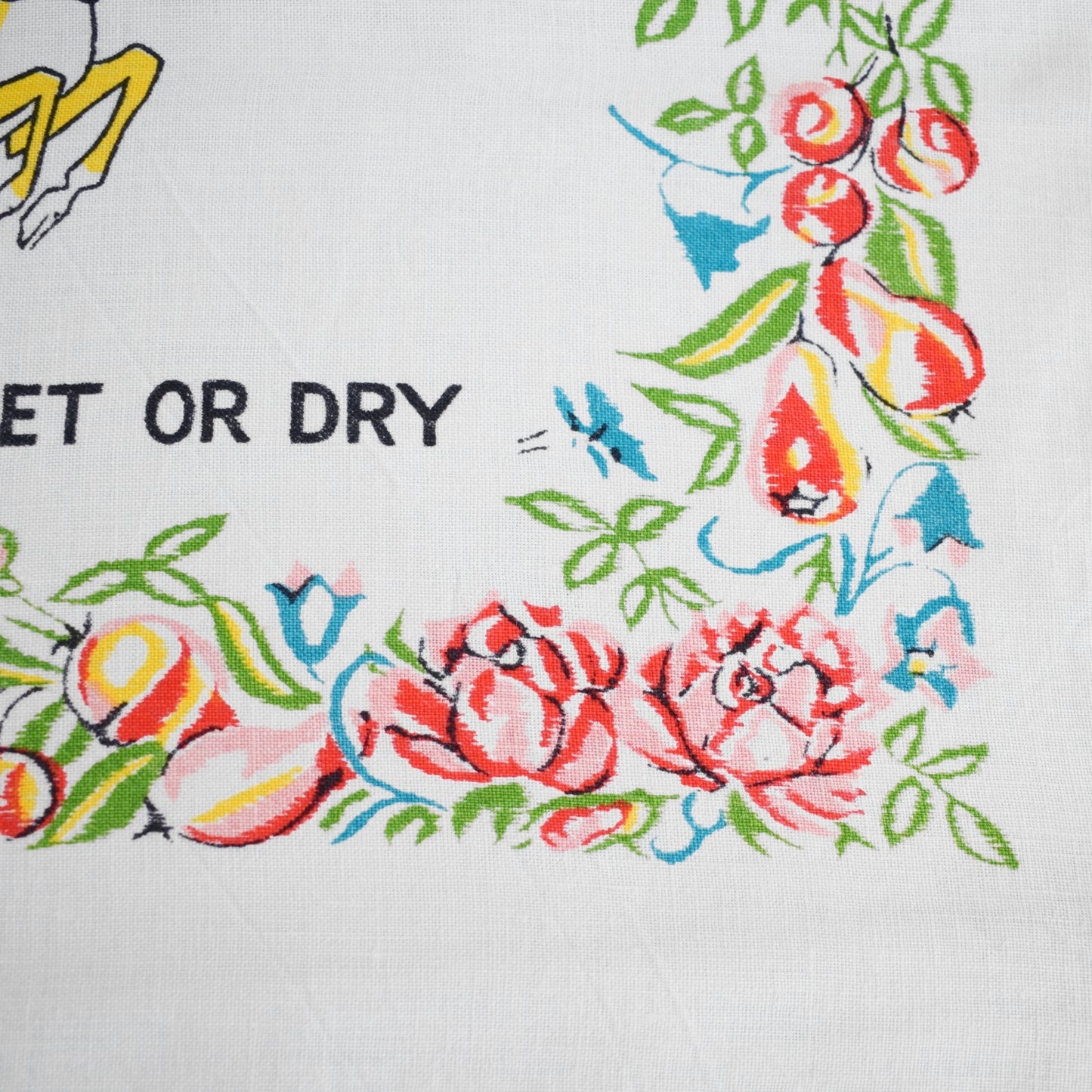 Vintage 1960s Cotton Tea Towel - Babycham