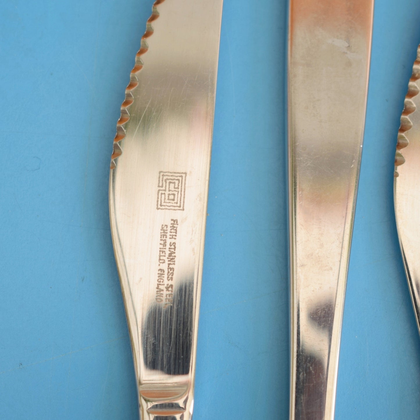 Vintage 1960s Henley Firth Dinner/ Desert Knives Sheffield