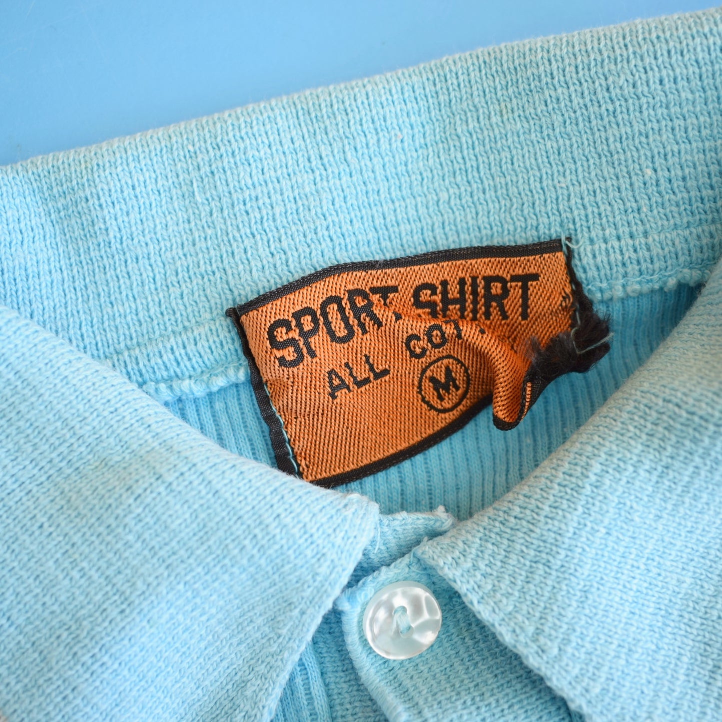 Vintage 1970s Vibrant Turquoise Sports Top - Unisex by Pineapple Retro