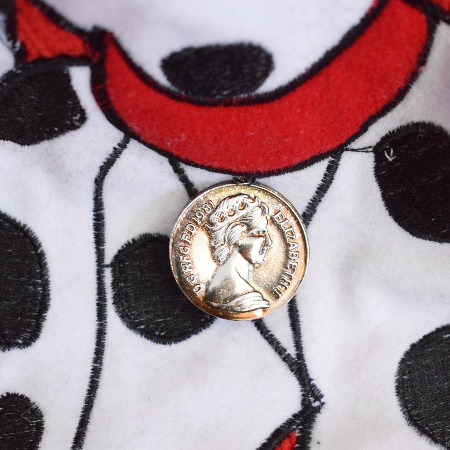 Vintage 1980s Jumper 101 Dalmatians - Cote a Cote - Red by Pineapple Retro