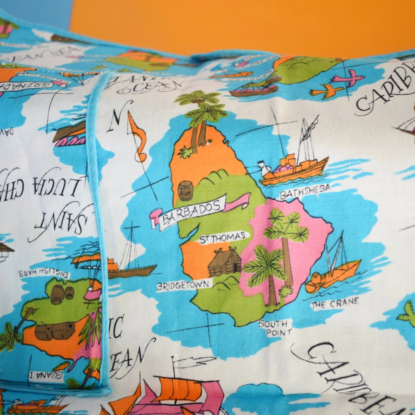 Vintage 1960s Tabard / Apron - Caribbean Souvenir