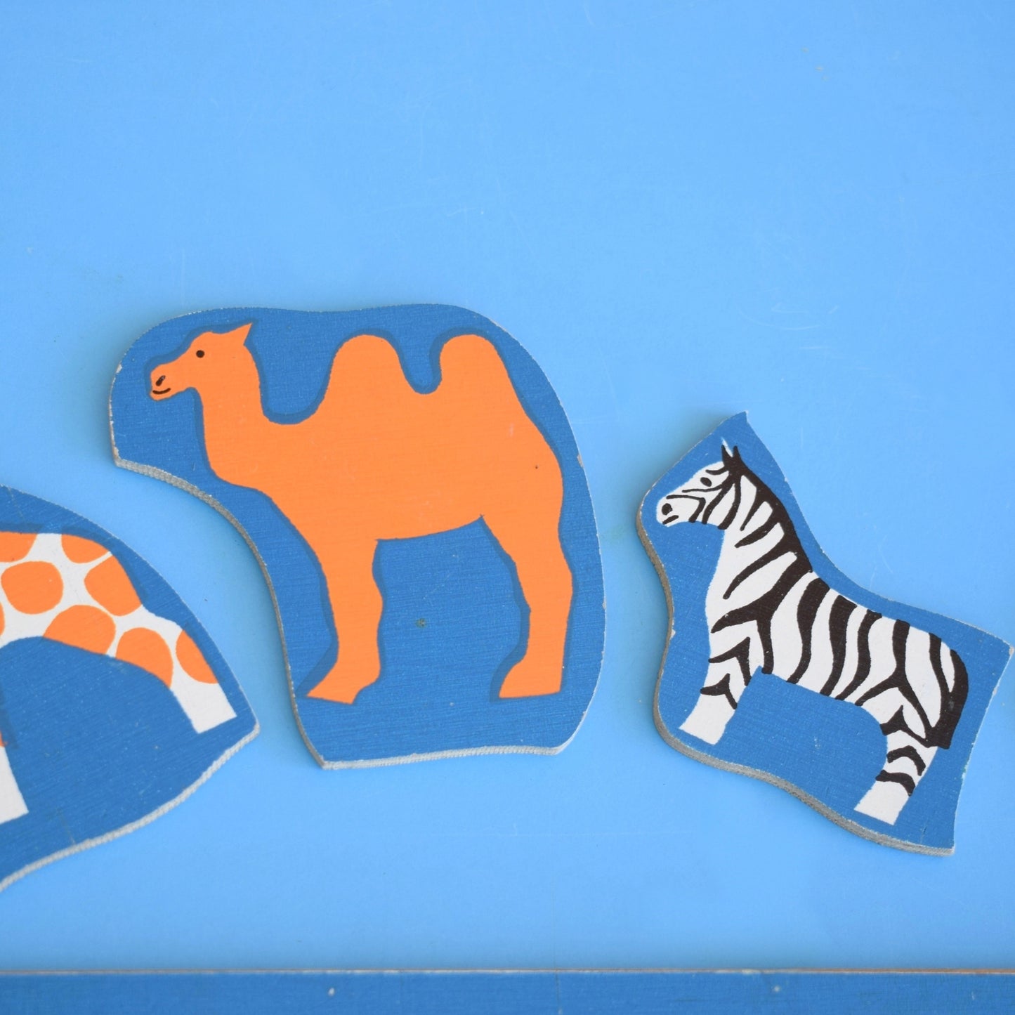 Vintage 1960s Wooden Jigsaw Puzzle - Design Centre Award. Zoo by Pineapple Retro