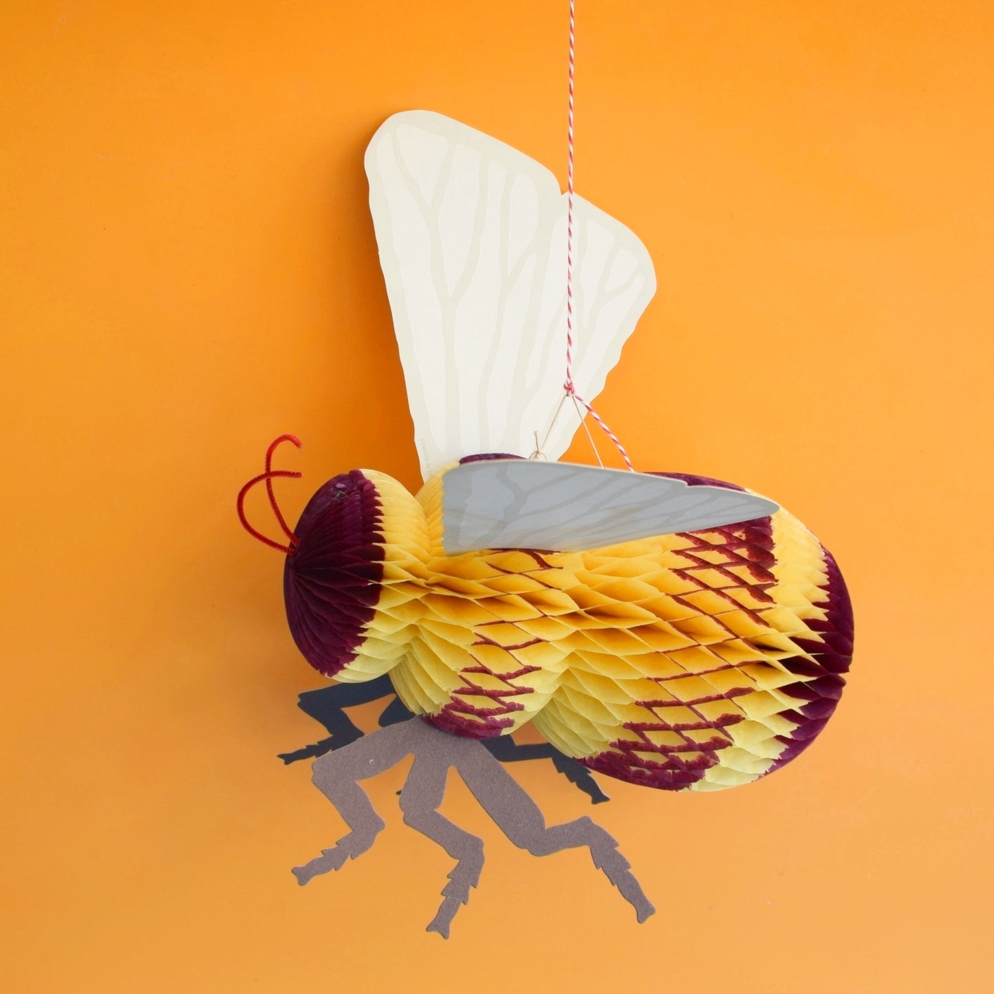 Vintage 1970s Honeycomb Bee / Ladybird - Denmark- Large