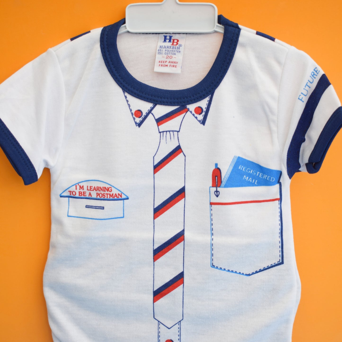 Vintage 1980s T Shirt & Shorts - Postman - Aged 2-3 - Unworn
