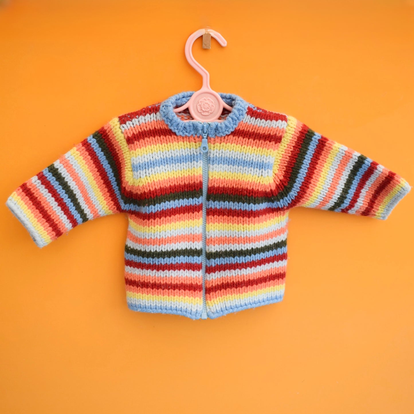 Vintage 1980s Knitted Cardigan - Benetton - 6 Months