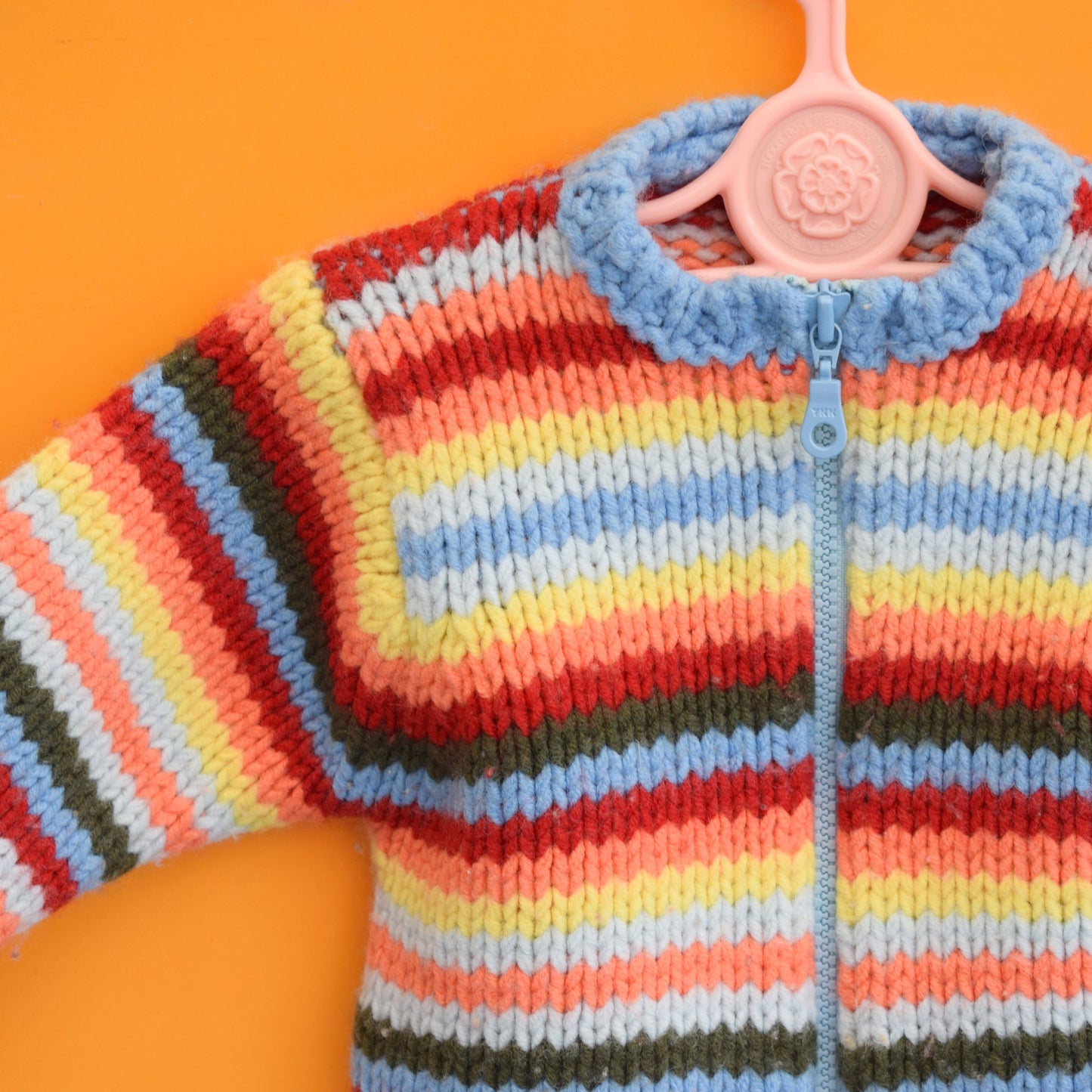 Vintage 1980s Knitted Cardigan - Benetton - 6 Months