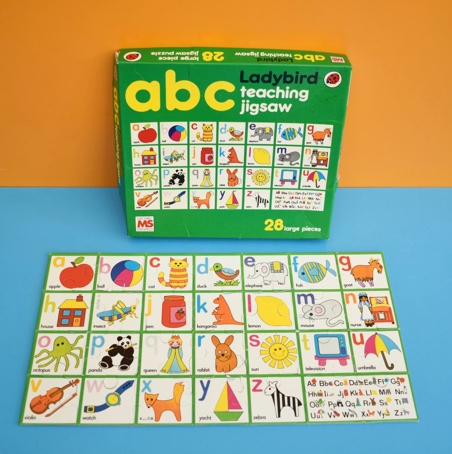 Vintage 1980s Ladybird Jigsaw Puzzle - ABC teaching . by Vintage