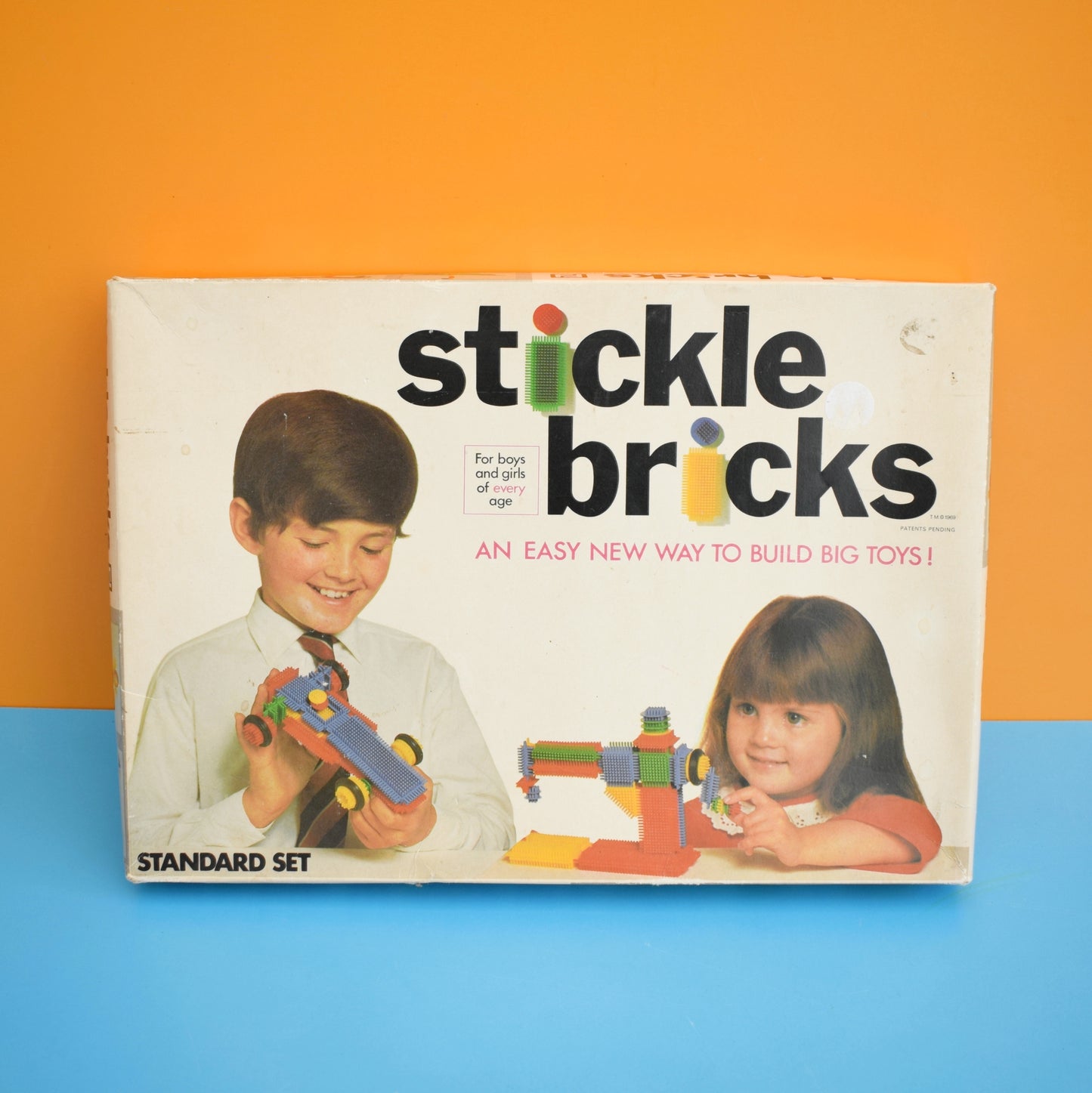 Vintage 1960s Stickle Bricks - Boxed - Deny Fisher Toys by Pineapple Retro