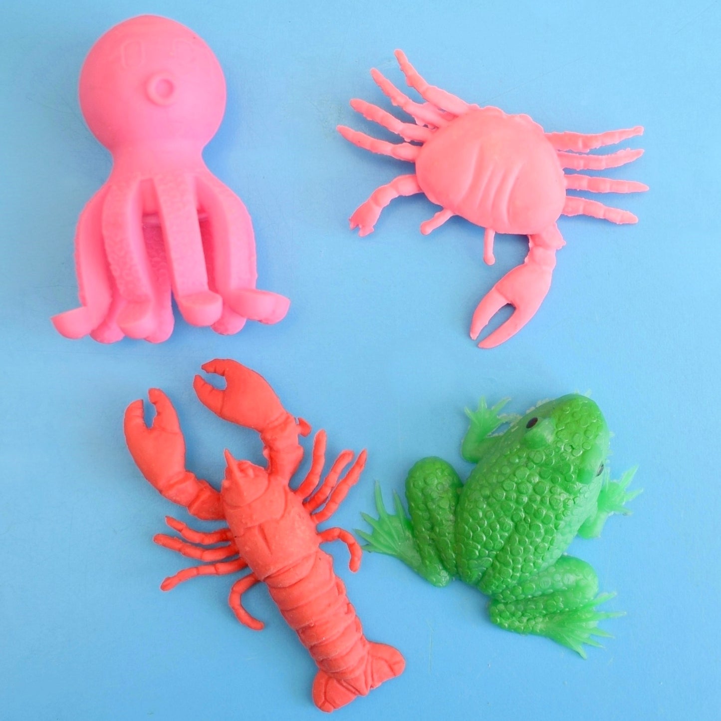 Vintage 1980s Collectable Erasers / Rubbers - Pencil Topper / Animals