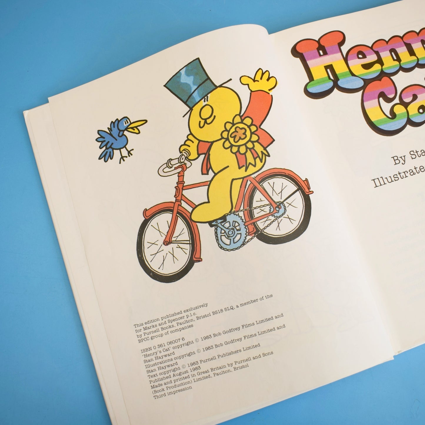 Vintage 1980s Henry's Cat Book .