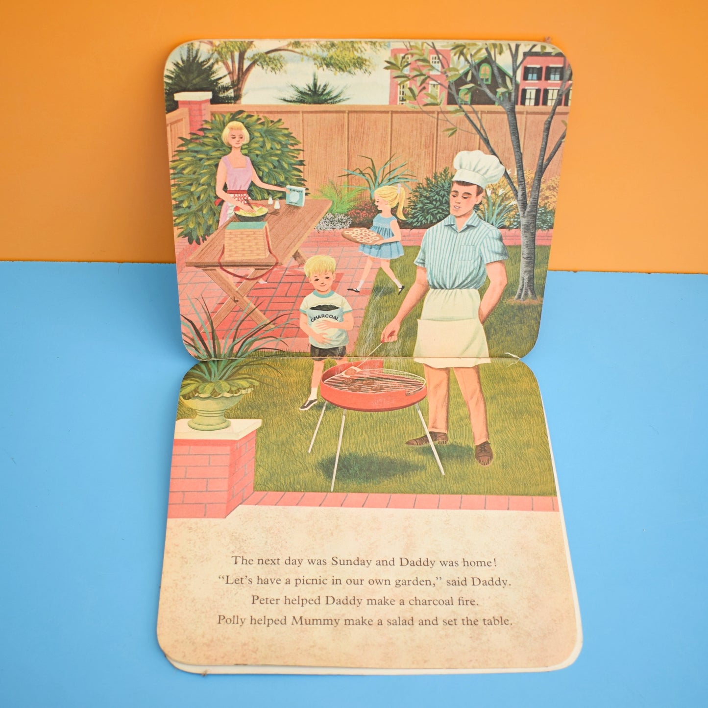 Vintage 1960s My Picnic Basket Book - kids