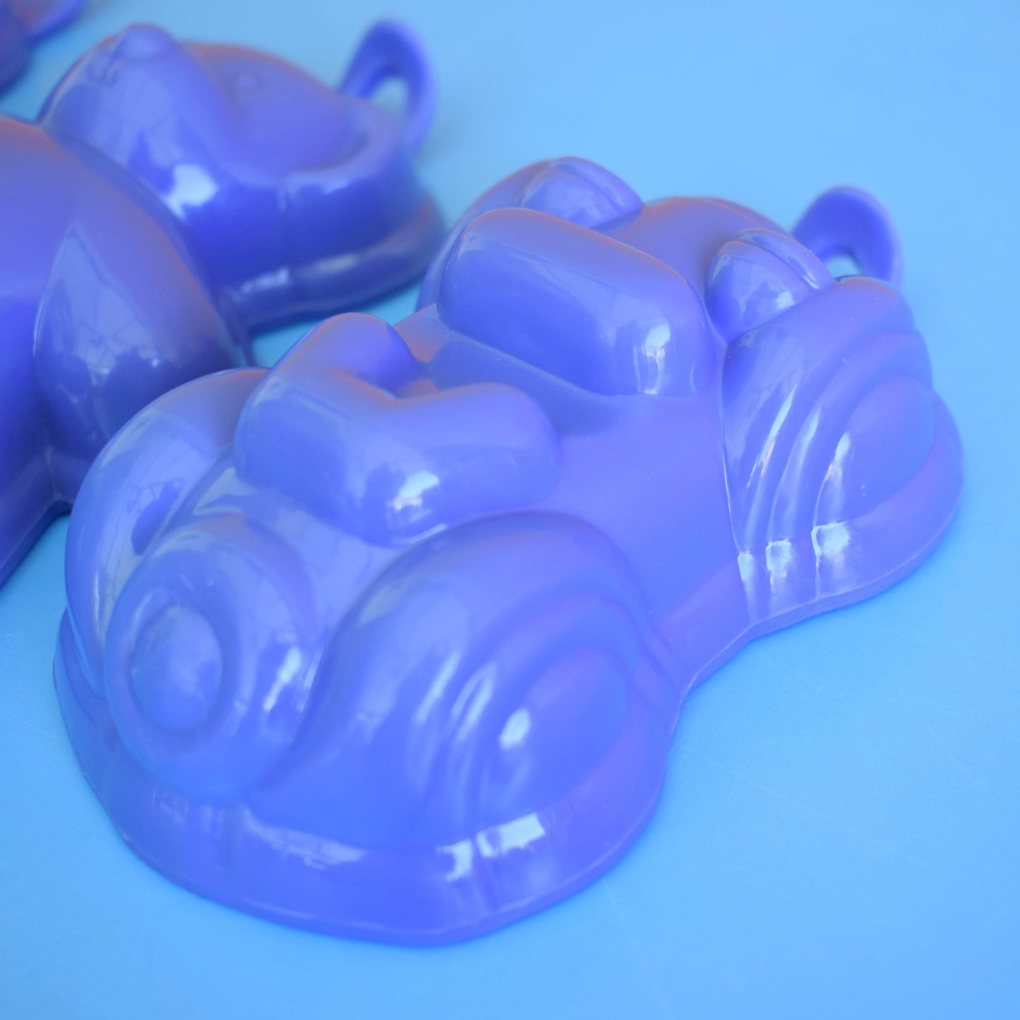 Vintage 1980s Mini Jelly Moulds - Habitat - Blue