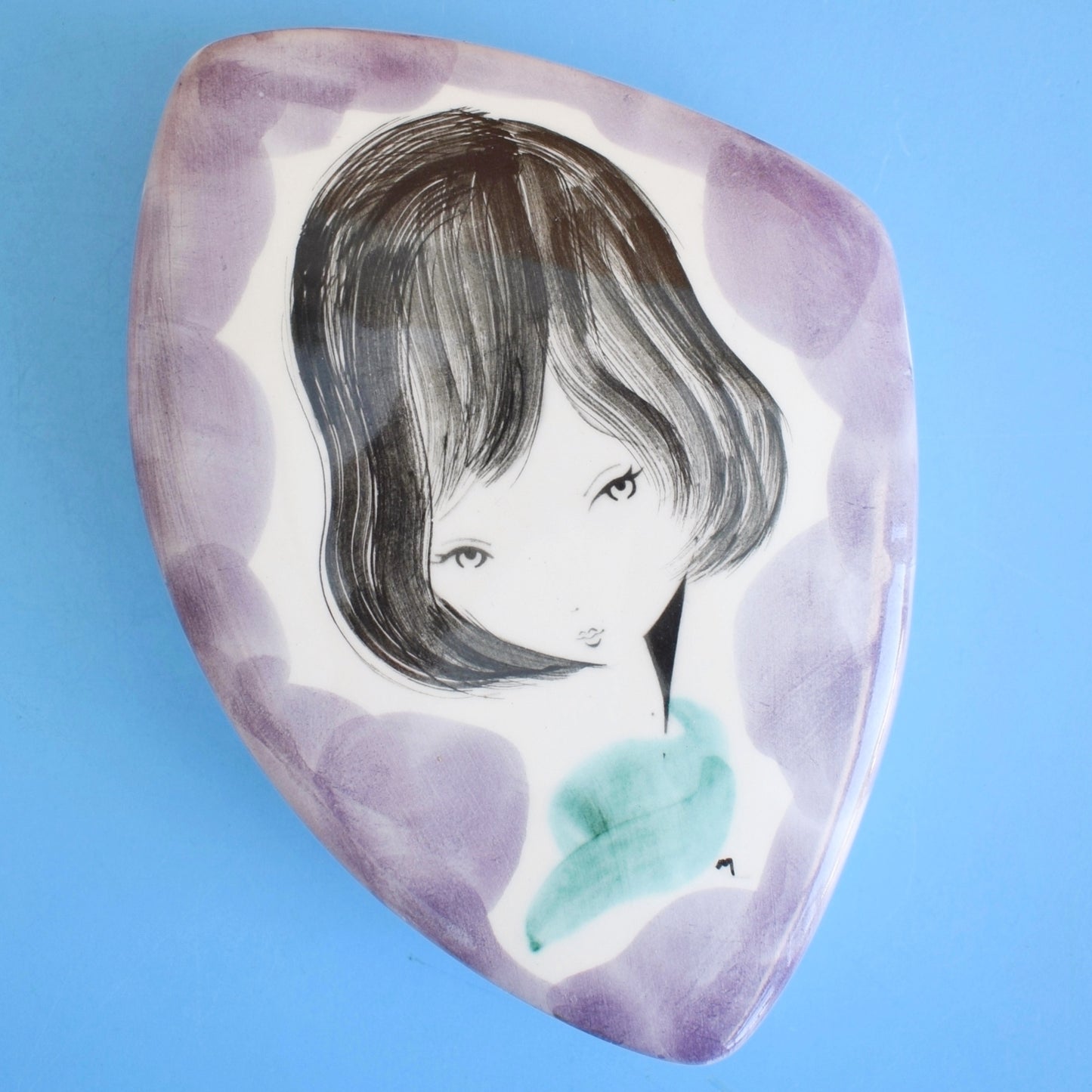 Vintage 1950s Ceramic Pot With Lid - Ceramica Di Milano - Italian - Lavender