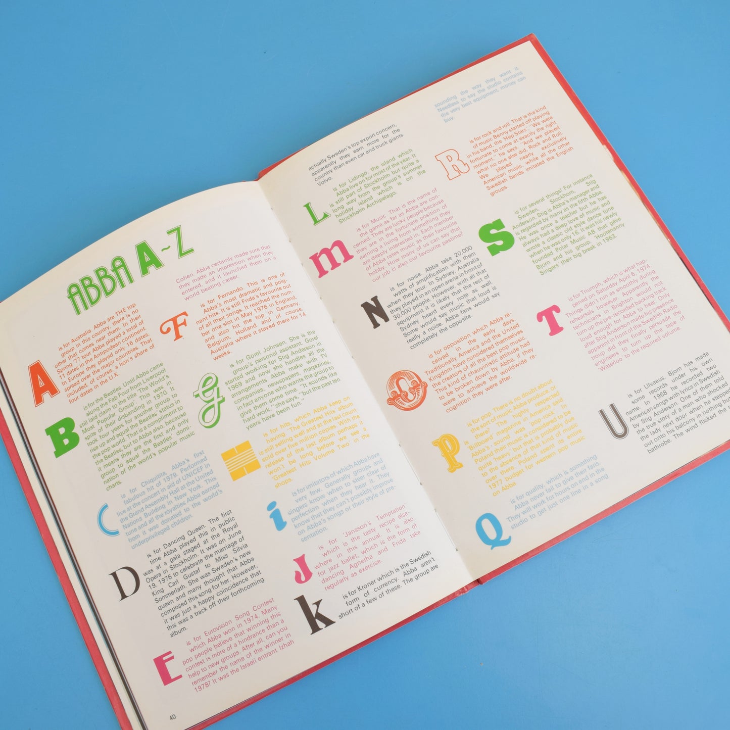 Vintage 1980s Abba Annual by Pineapple Retro