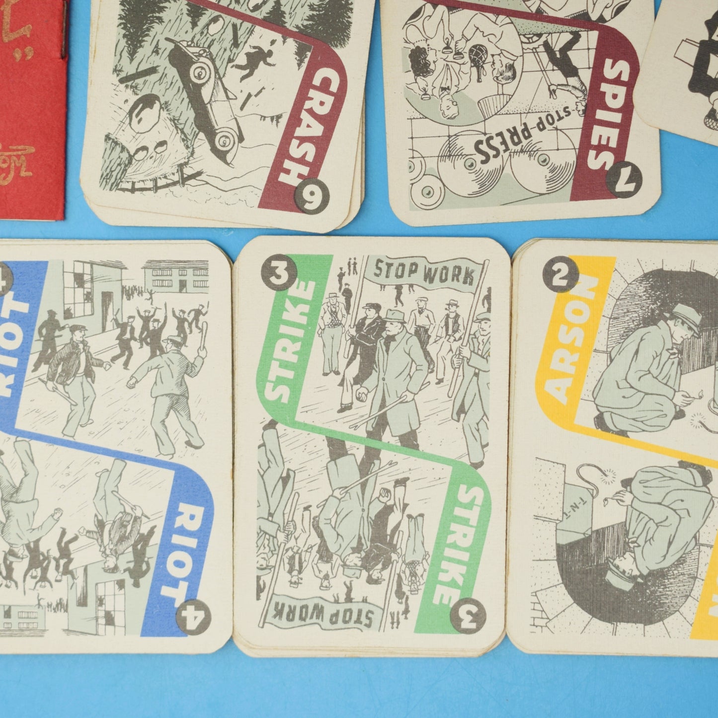 Vintage 1920s Art Deco Card Game - Fleet Street