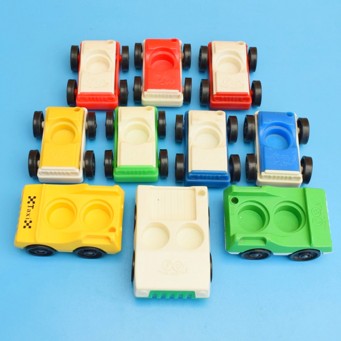 Vintage 1970s Fisher Price Cars - Little People