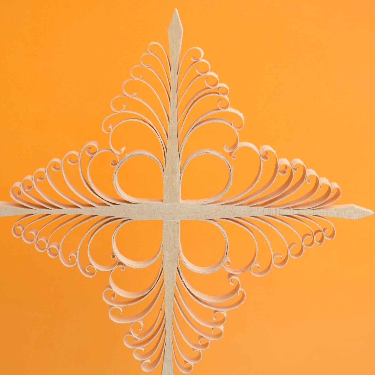 Vintage 1980s Erzgebirge Style Wooden Thomas Cross- Finland