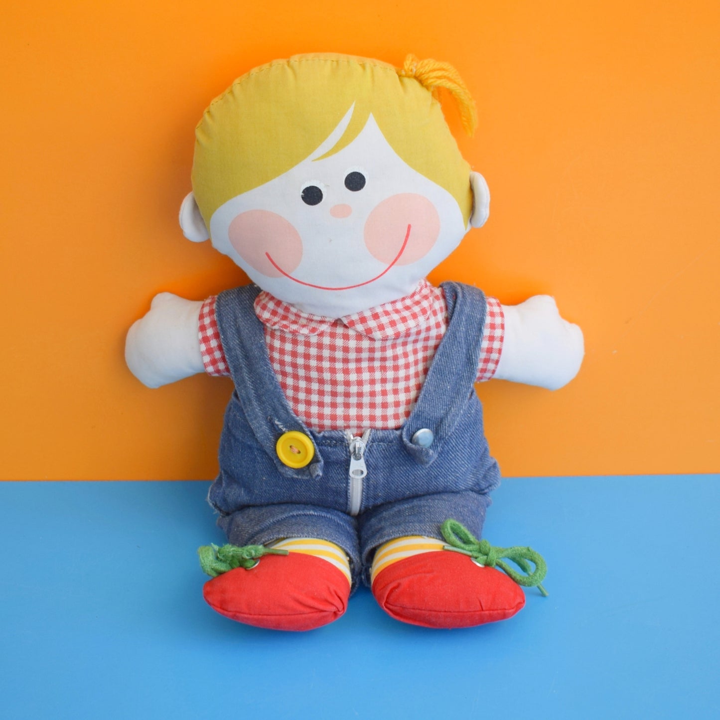 Vintage 1970s Fabric Doll - Dapper Dan - Playskool