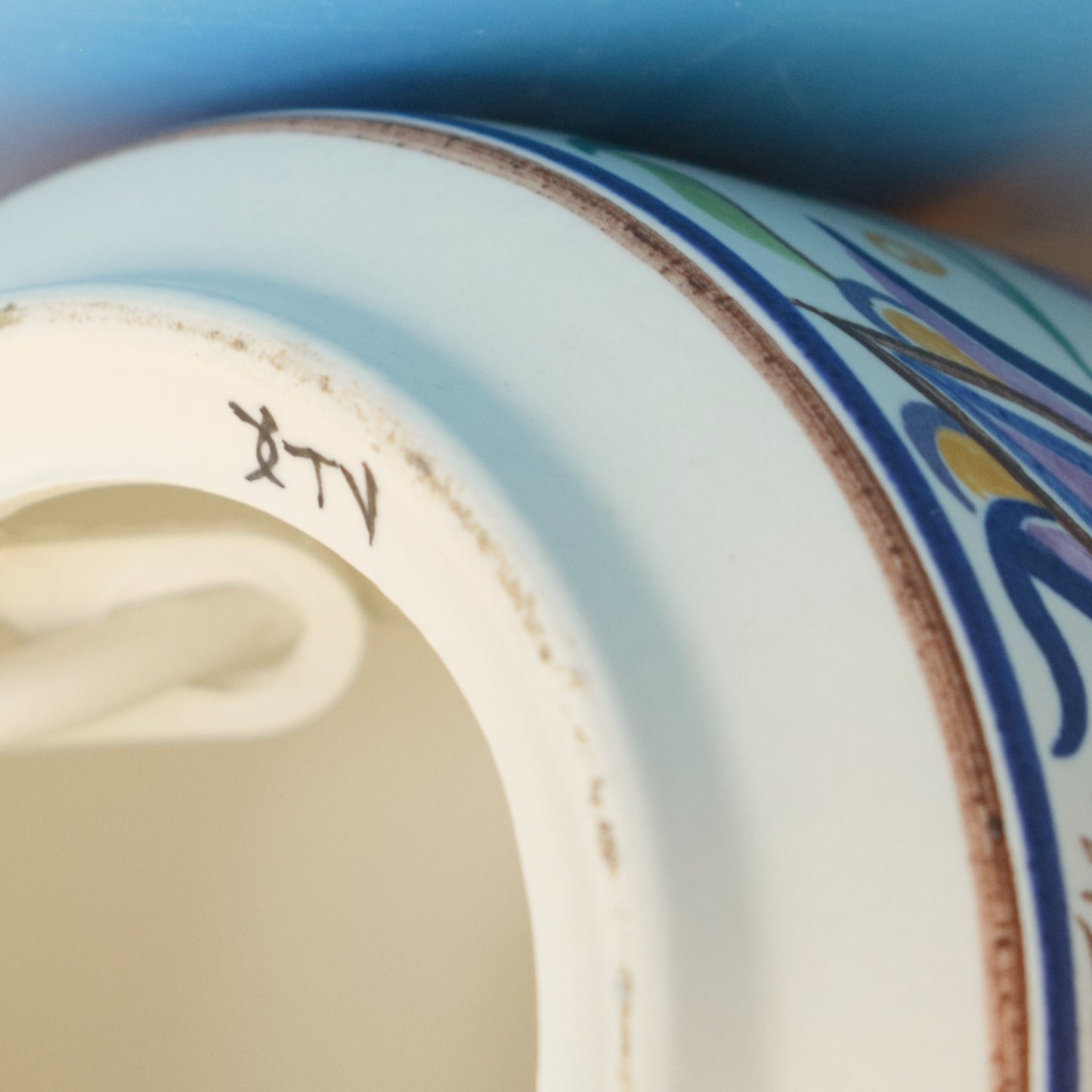 Vintage 1960s Poole Pottery Lamp