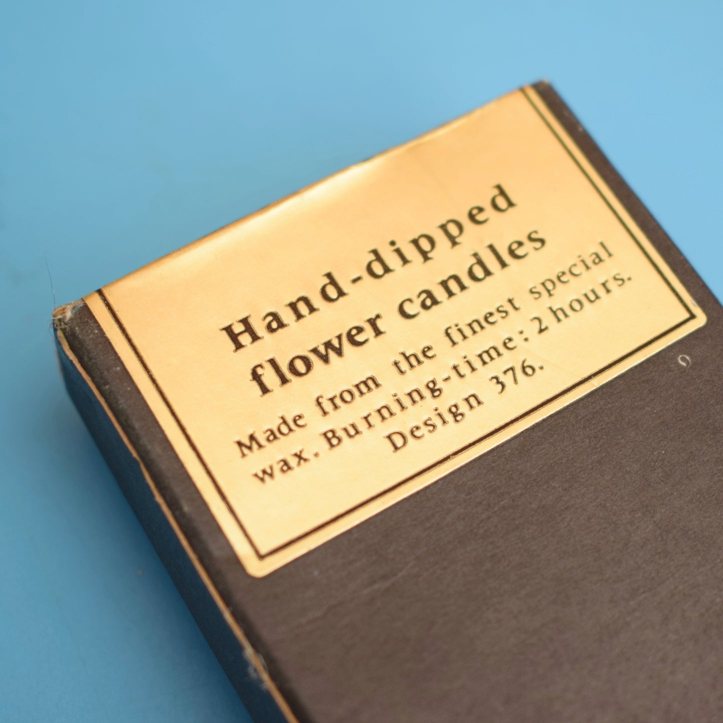 Vintage 1970s Thin Flower Candles / Holder