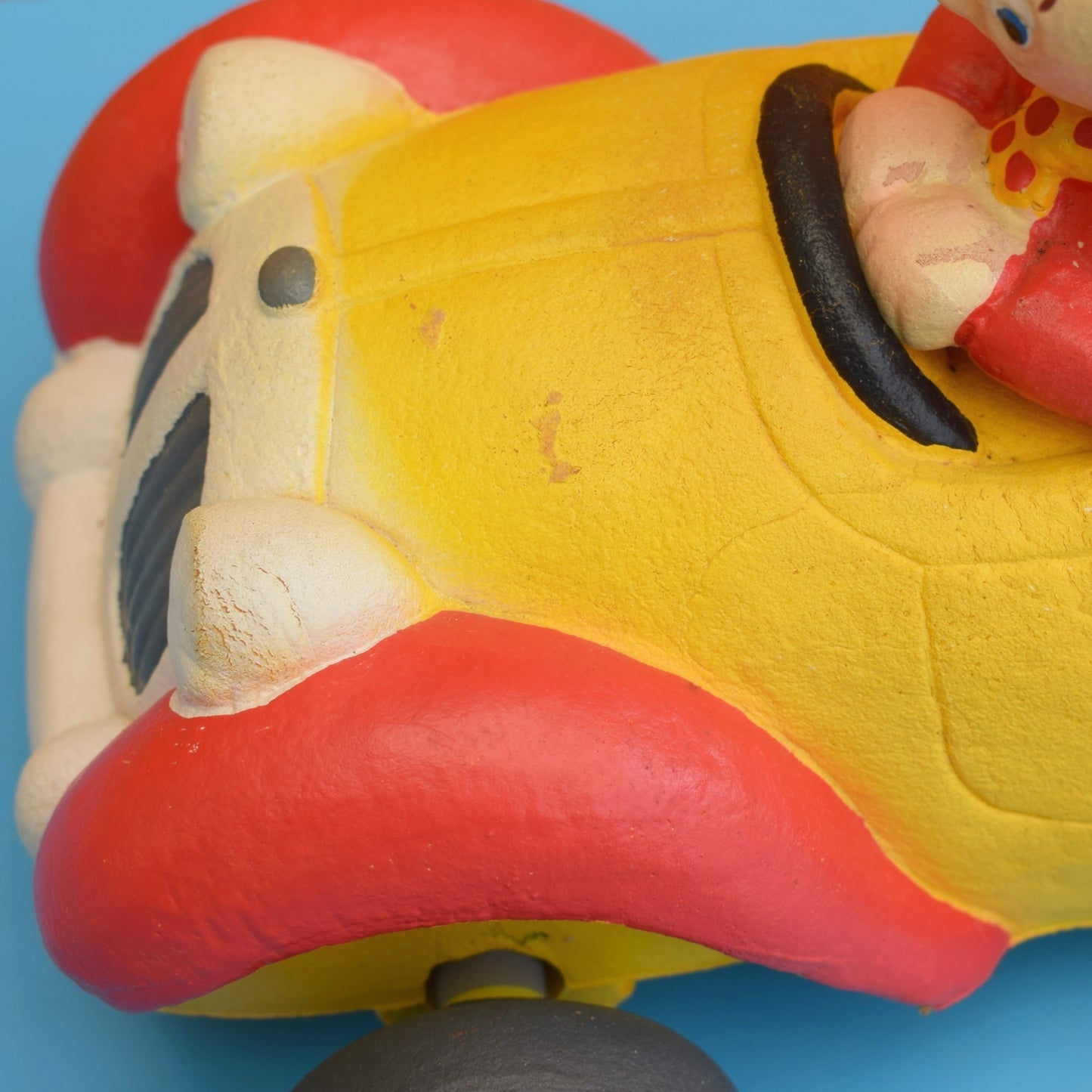 Vintage 1960s Noddy Bendy Rubber Car Toy