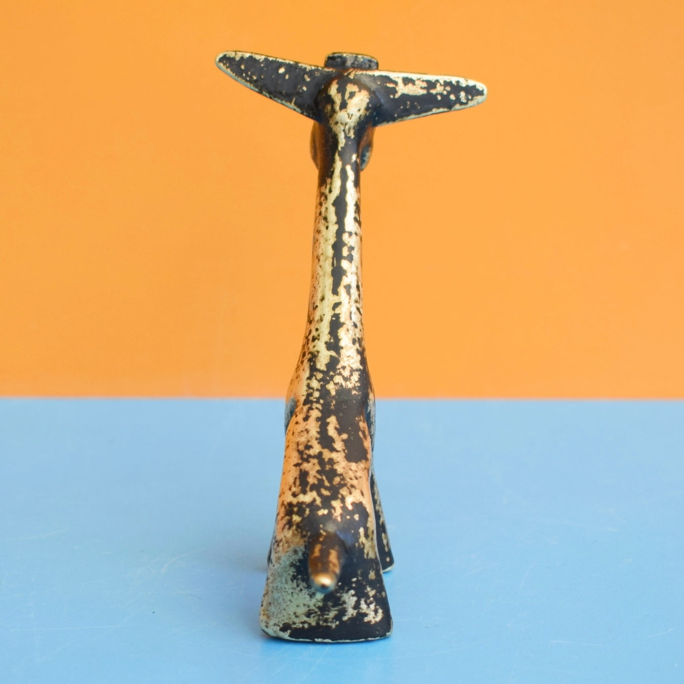 Vintage 1960s Walter Bosse Brass/ Black Giraffe Figure by Pineapple Retro