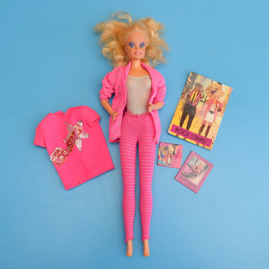 Vintage 1980s Barbie Doll - Rock Star With Accessories