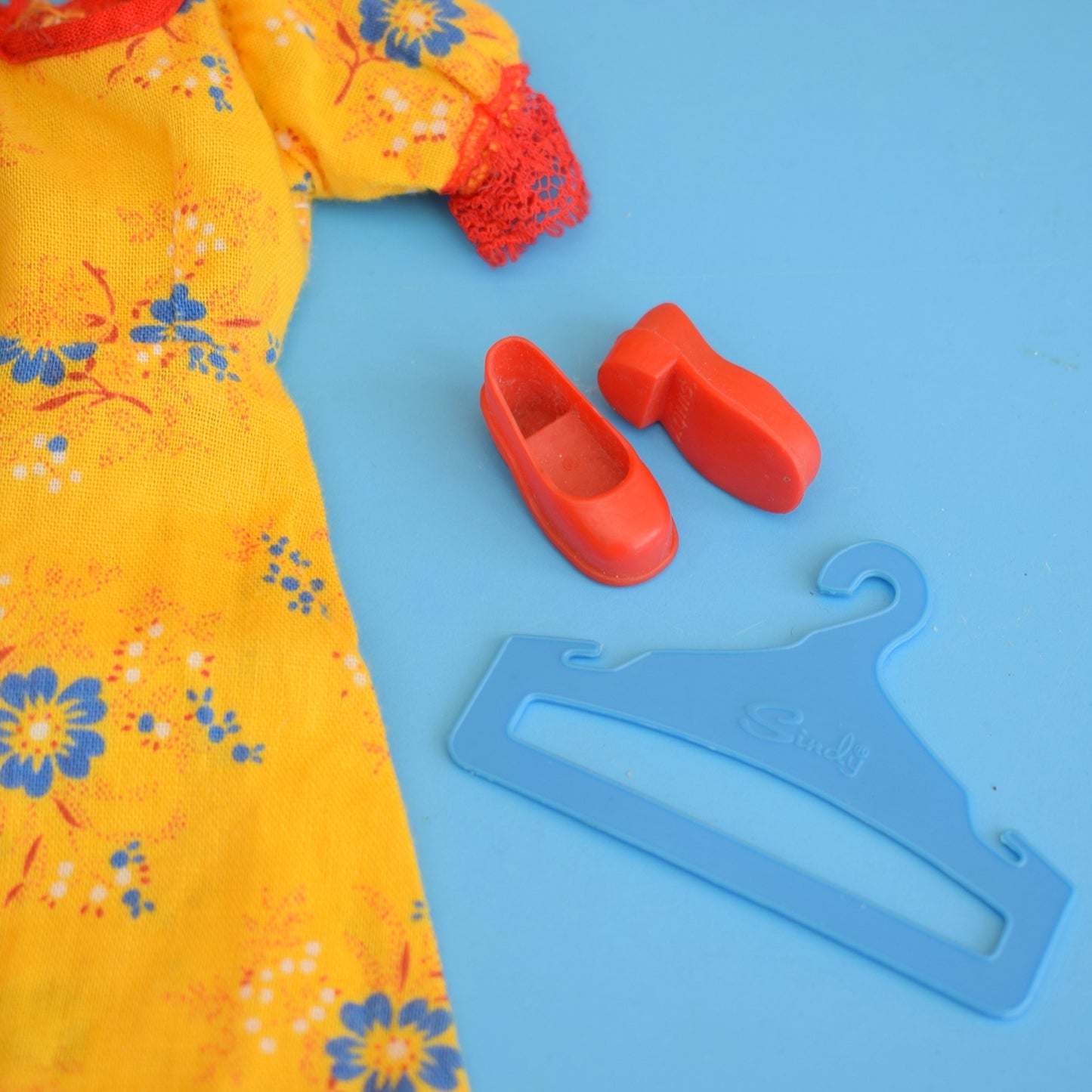 Vintage 1980s Sindy Styling Dress Set - Yellow