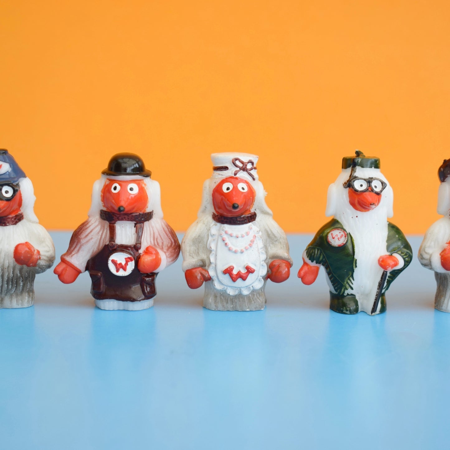 Vintage 1970s Wombles Plastic Little Figures