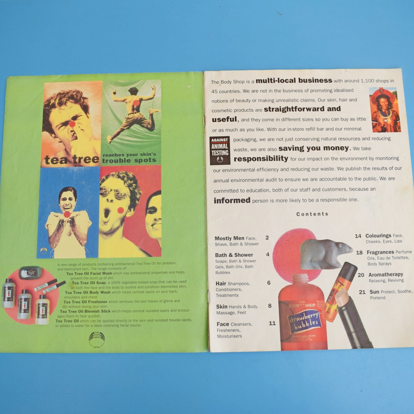 Vintage 1990s The Body Shop Catalogue