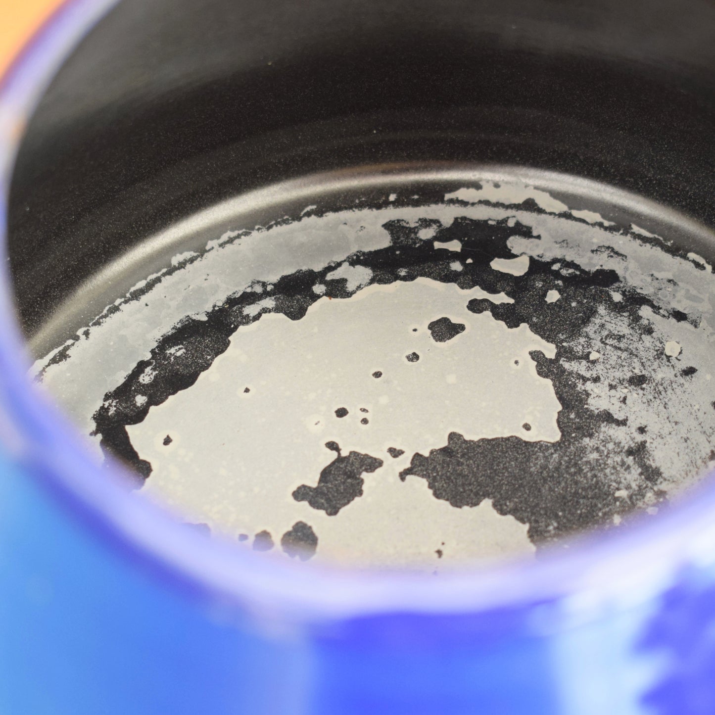 Vintage 1960s Enamel Tea Pot / Kettle - Bright Blue