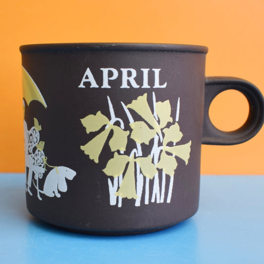 Vintage 1970s Hornsea Love Mug - April
