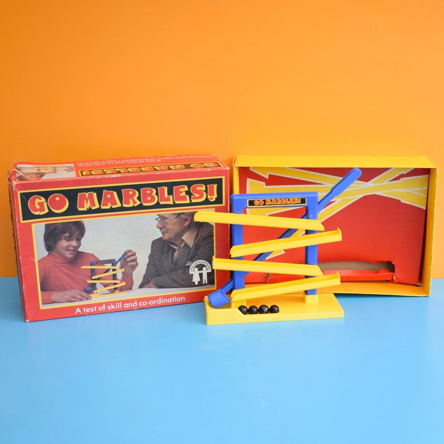 Vintage 1970s Game - Go Marbles!