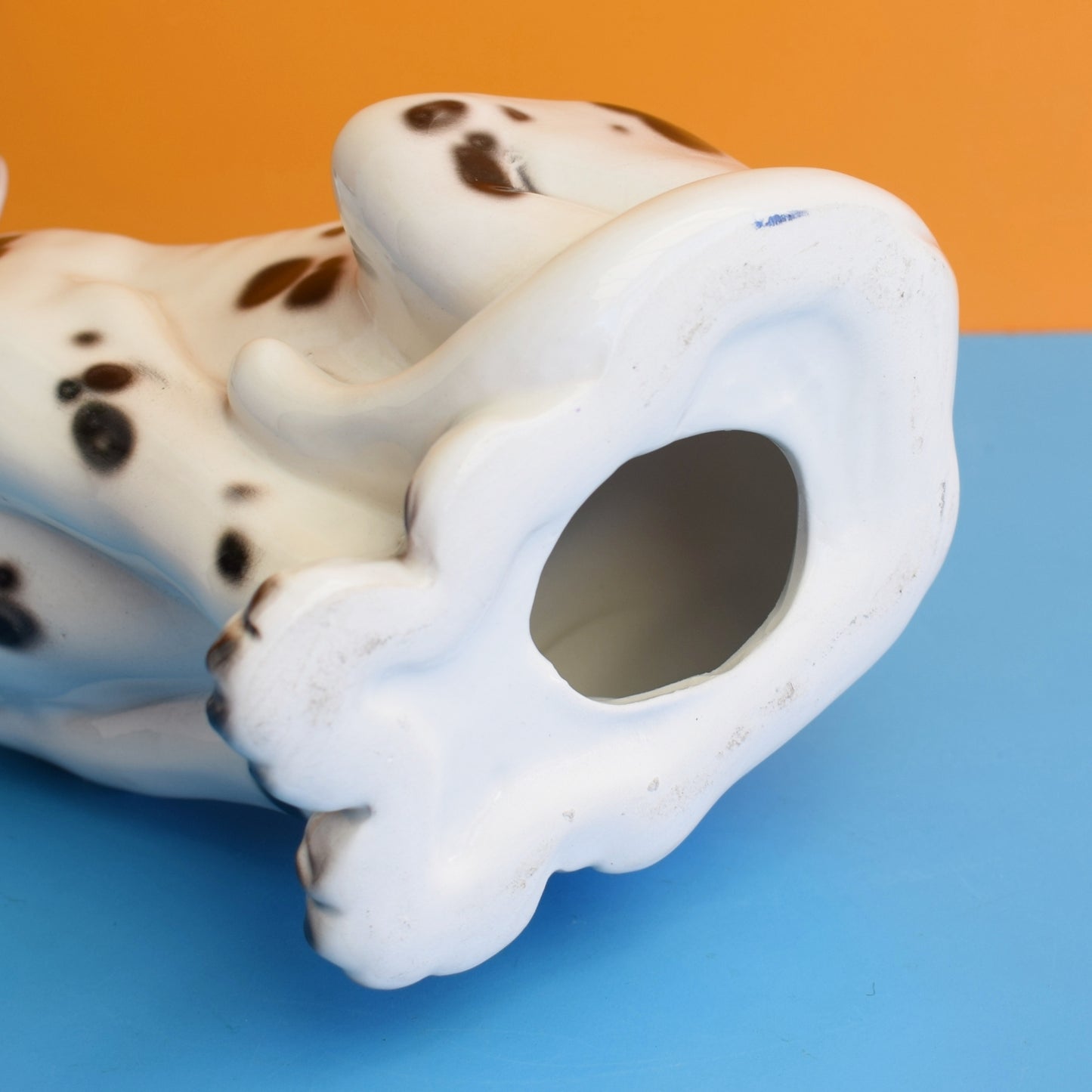 Vintage 1970s Ceramic Dalmatian Dog Figure - Medium