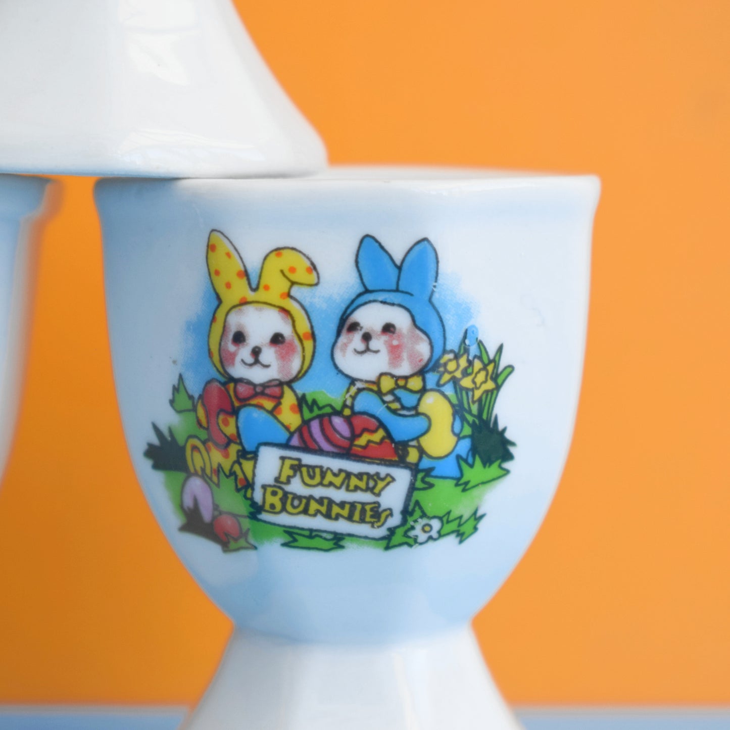 Vintage 1990s Egg Cups - Ninja Turtles, Mario, Spiderman Etc by Vintage